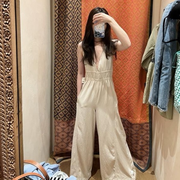 FREE PEOPLE Sunrays One Piece Jumpsuit M - Picture 6 of 13